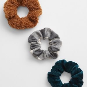 GAP Hair Style Scrunchie One Size Lot of 3 Multi Color Accessories